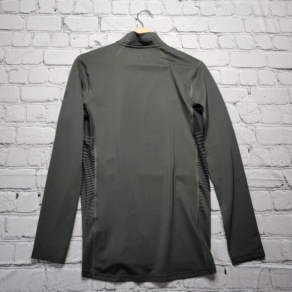 Under Armour Green Coldgear Reactor Fitted LongSleeve Top Size S - Picture 10 of 13